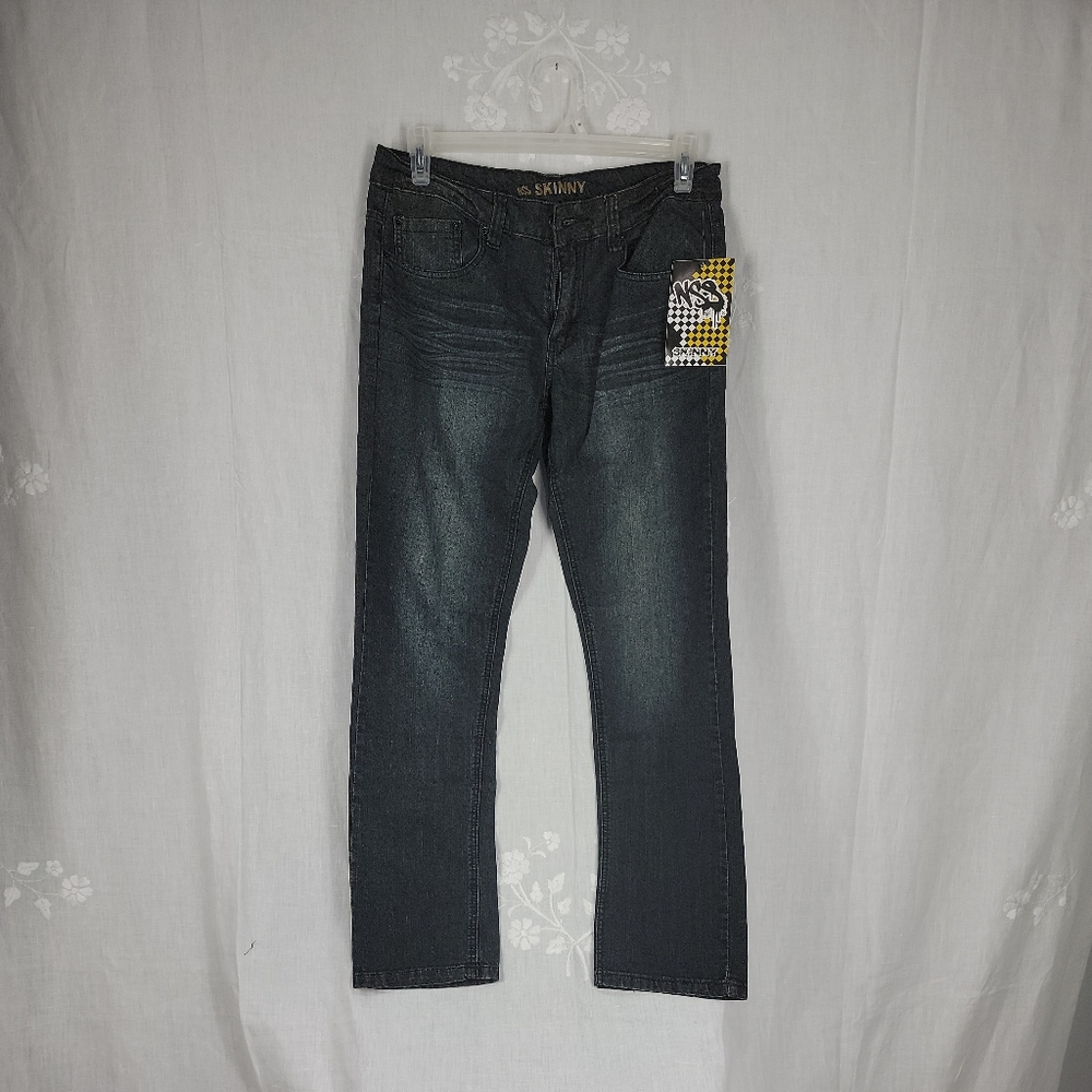 Men's Casual Jeans Skinny Denim Straight Slim Fit Combat Pant  32x32 NWT. ...c5